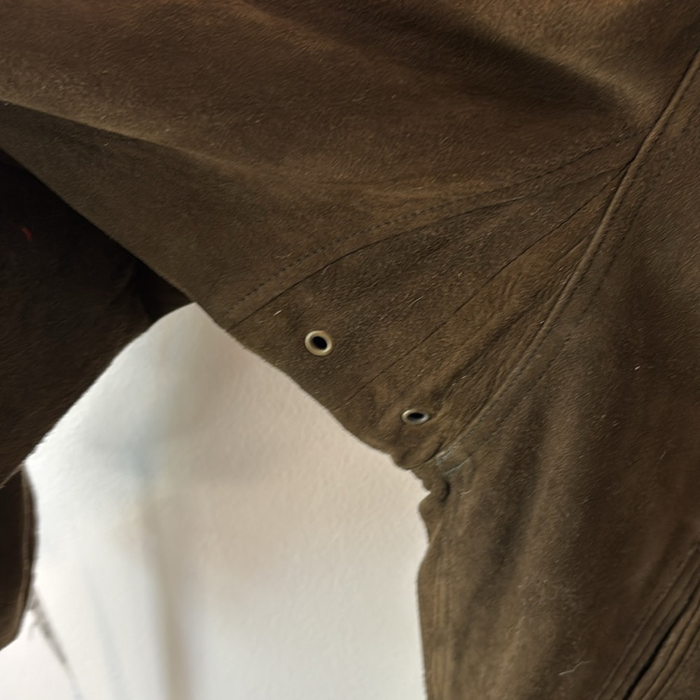 Coach | Vintage Leather Suede Bomber Jacket #0913 in Olive 🫒 fits M/L - Picture 8 of 10